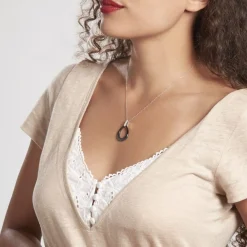 Collier Nelly Argent Blanc Céramique Et Oxyde De Zirconium|Marc Orian Discount