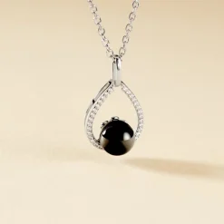 Collier Nerea Argent Blanc Céramique Et Oxyde De Zirconium|Marc Orian
