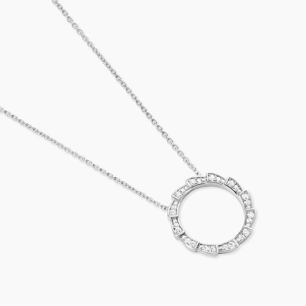 Collier Nevada Argent Blanc Oxyde De Zirconium|Marc Orian New