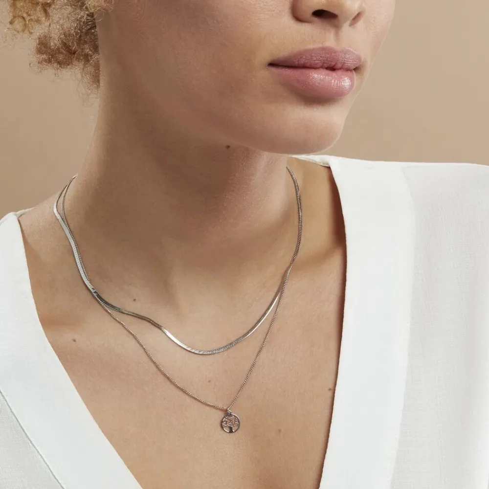 Collier Nia Argent Blanc|Marc Orian Outlet