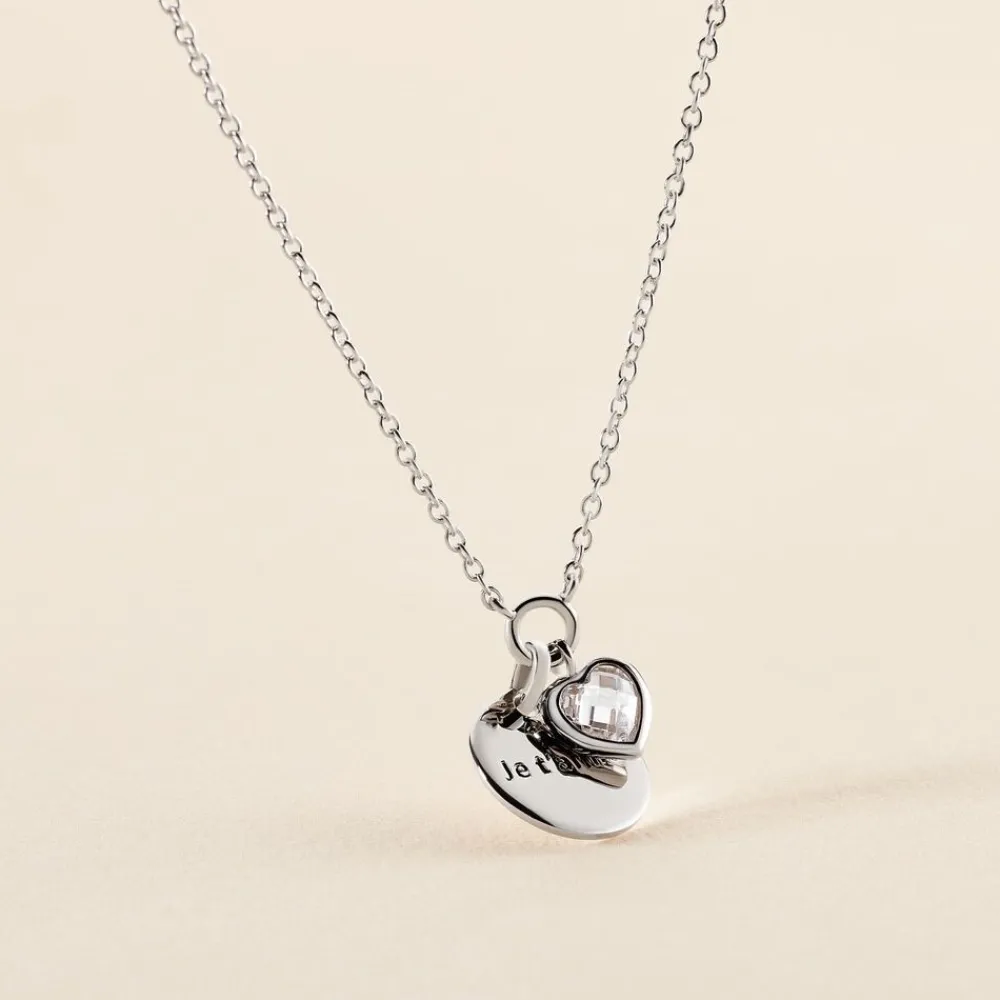 Collier Nikoline Argent Blanc Oxyde De Zirconium|Marc Orian Discount