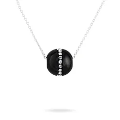 Collier Nina Cera Argent Blanc Strass Et Céramique|Marc Orian Outlet