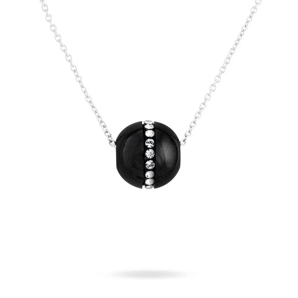 Collier Nina Cera Argent Blanc Strass Et Céramique|Marc Orian Outlet