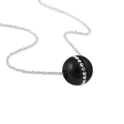 Collier Nina Cera Argent Blanc Strass Et Céramique|Marc Orian Outlet