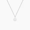 Collier Noe Argent Blanc