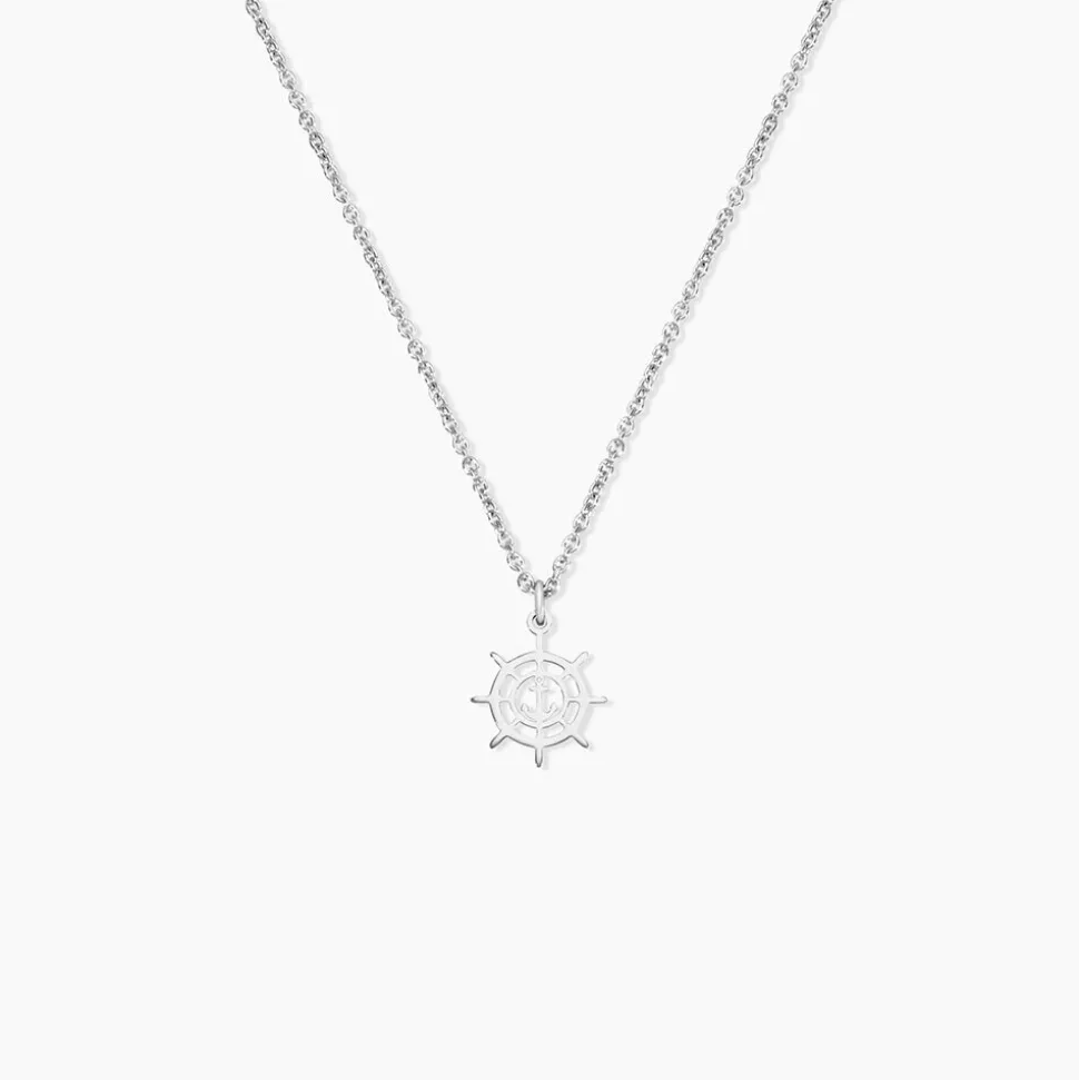 Collier Noe Argent Blanc