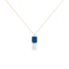 Collier Noee Or Rose Topaze Et Oxyde De Zirconium