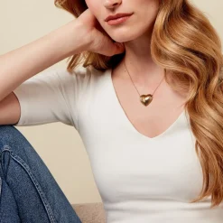 Collier Nolene Acier Jaune|Marc Orian Outlet