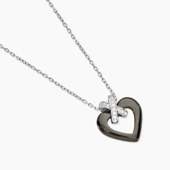 Collier Nolwen Argent Blanc Céramique Et Oxyde De Zirconium|Marc Orian
