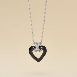 Collier Nolwen Argent Blanc Céramique Et Oxyde De Zirconium|Marc Orian
