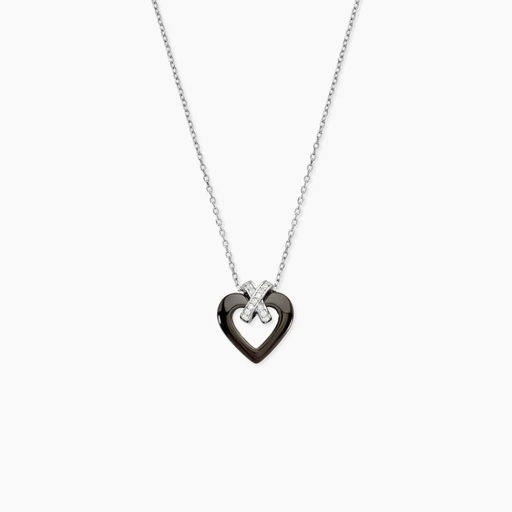 Collier Nolwen Argent Blanc Céramique Et Oxyde De Zirconium|Marc Orian
