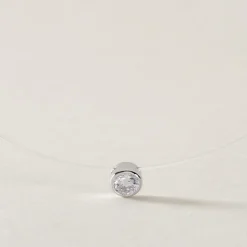 Collier Nylon Argent Blanc Oxyde