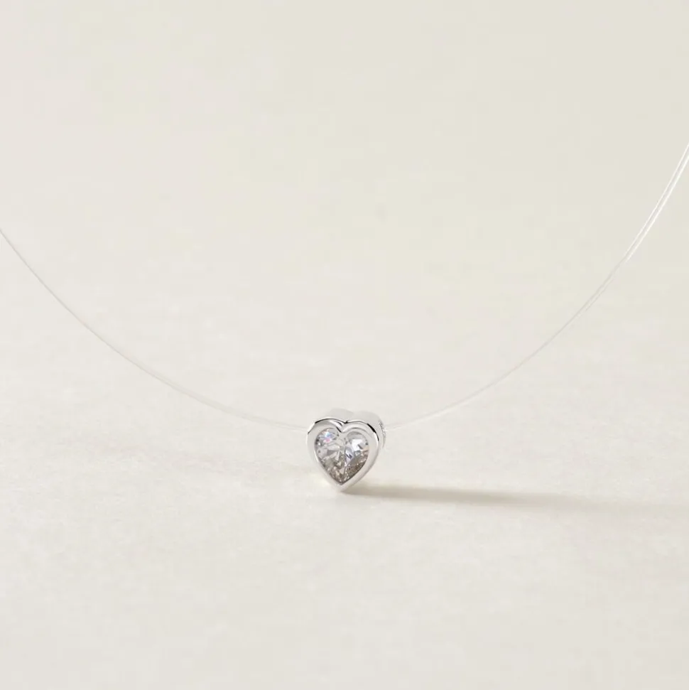 Collier Nylon Argent Blanc Oxyde
