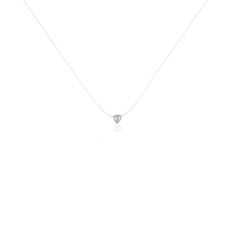 Collier Nylon Argent Blanc Oxyde