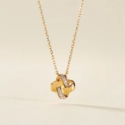 Collier Nyree Or Jaune Diamant