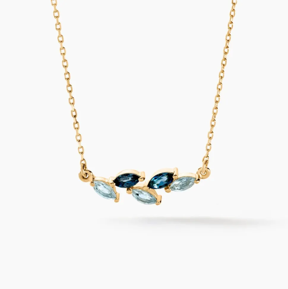 Collier Océan Or Jaune Topaze