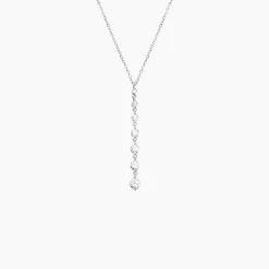 Collier Odyssee Argent Blanc Oxyde De Zirconium