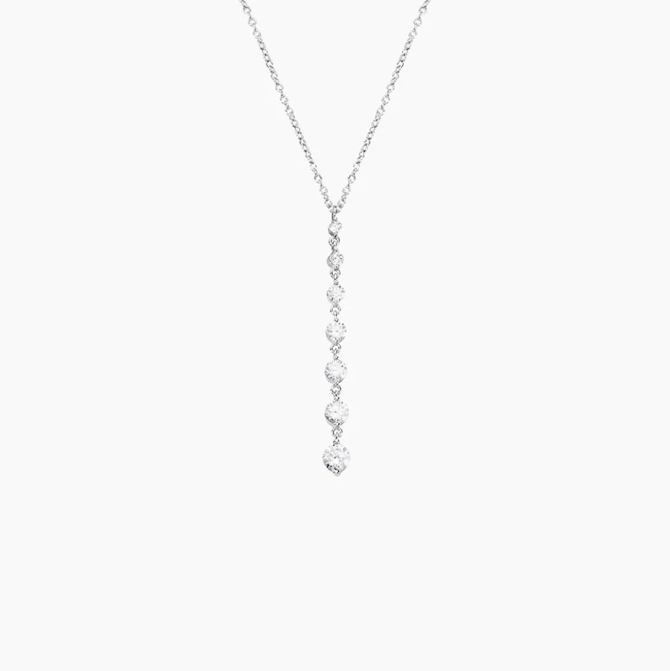 Collier Odyssee Argent Blanc Oxyde De Zirconium