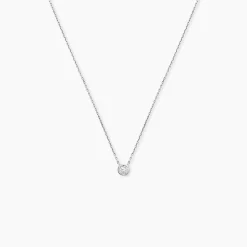 Collier Ofelia Or Blanc Diamant