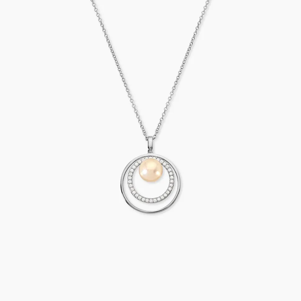 Collier Oksana Argent Blanc Perle De Culture