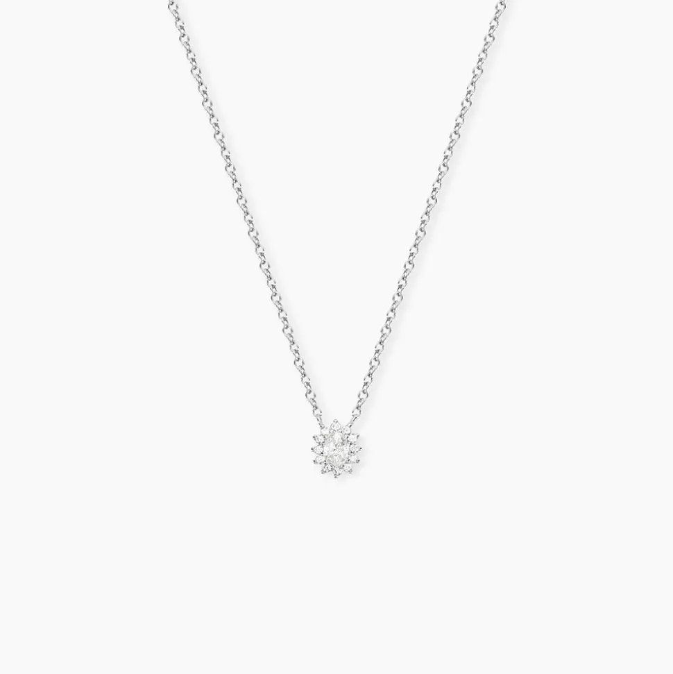 Collier Oliviane Argent Blanc Oxyde De Zirconium