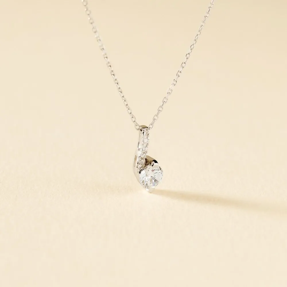 Collier Olly Or Blanc Oxyde De Zirconium|Marc Orian Outlet