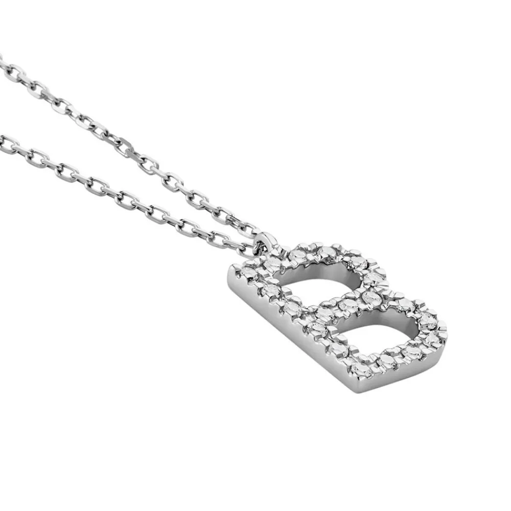 Collier Oran Or Blanc Diamant|Marc Orian Outlet