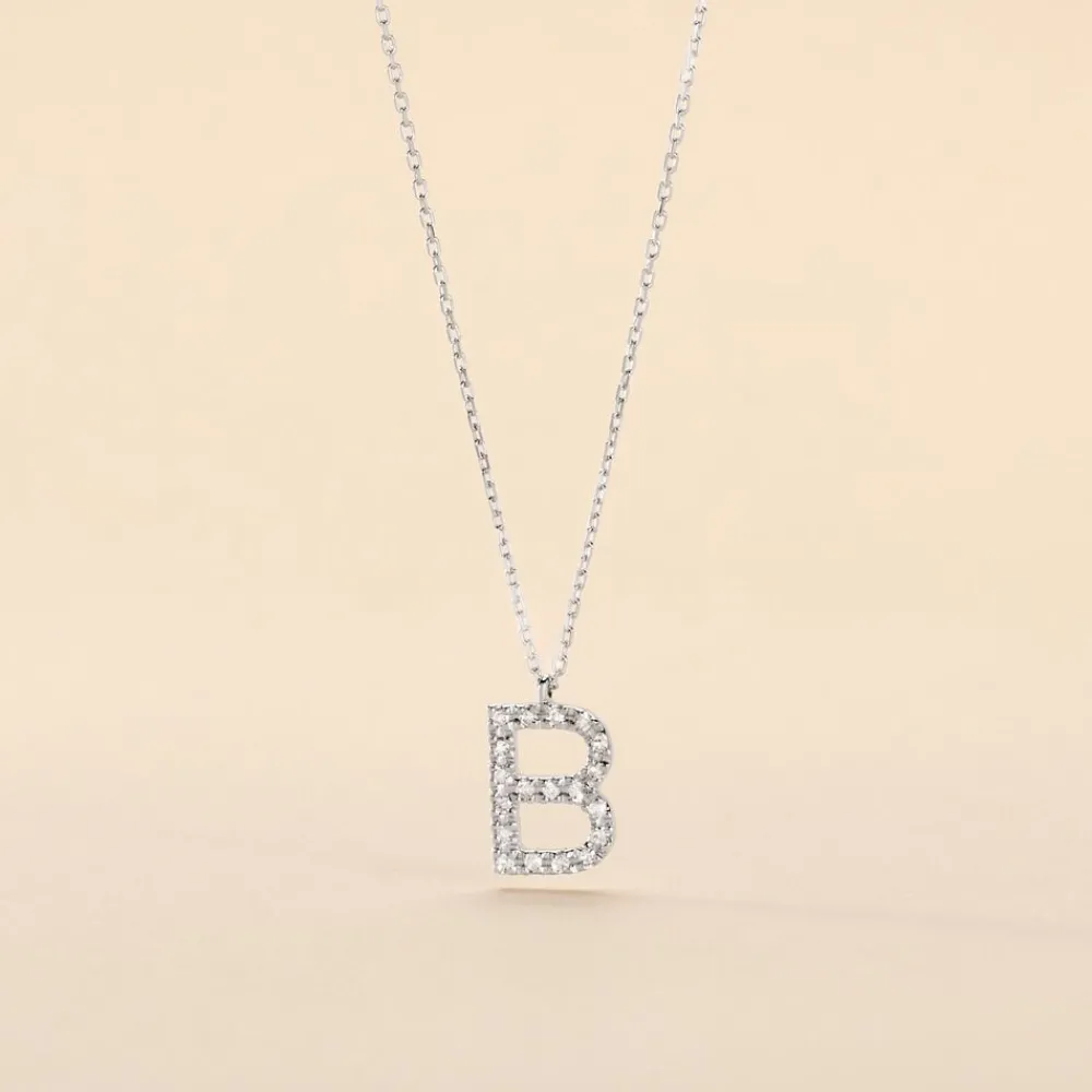 Collier Oran Or Blanc Diamant|Marc Orian Outlet