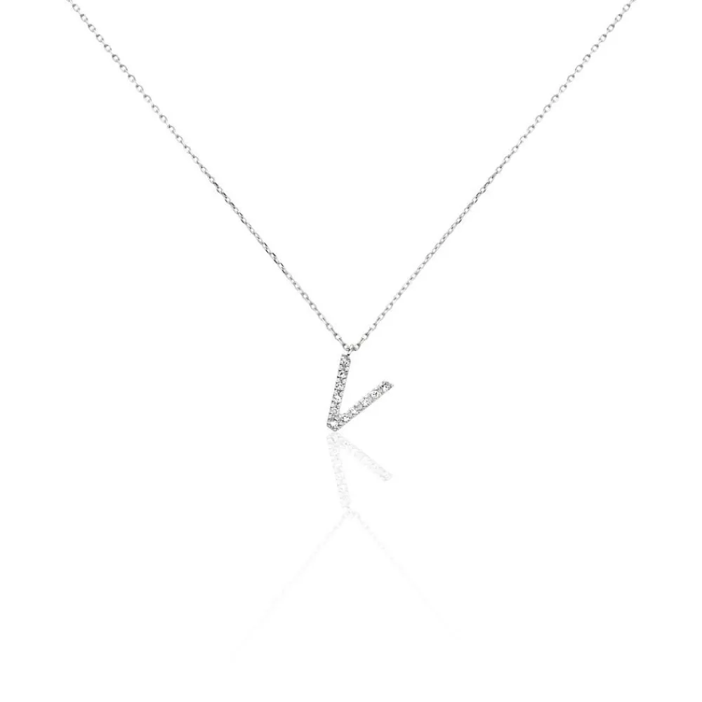 Collier Oran Or Blanc Diamant|Marc Orian Clearance