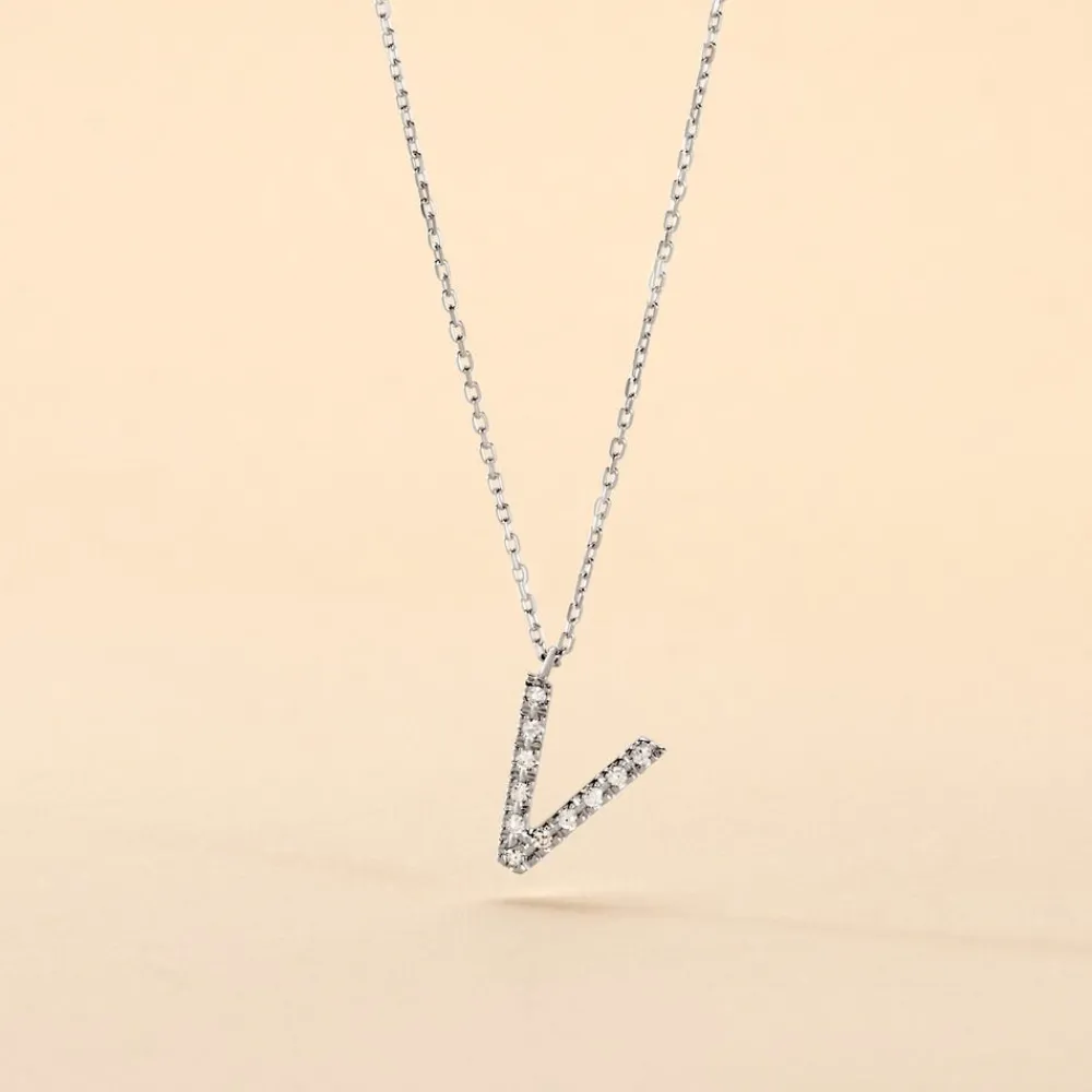 Collier Oran Or Blanc Diamant|Marc Orian Clearance