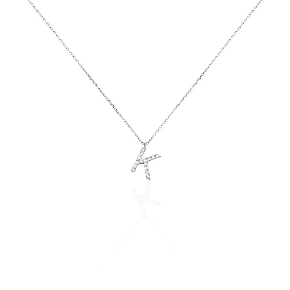 Collier Oran Or Blanc Diamant|Marc Orian New