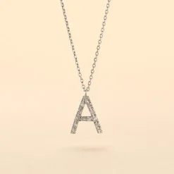 Collier Oran Or Blanc Diamant|Marc Orian New