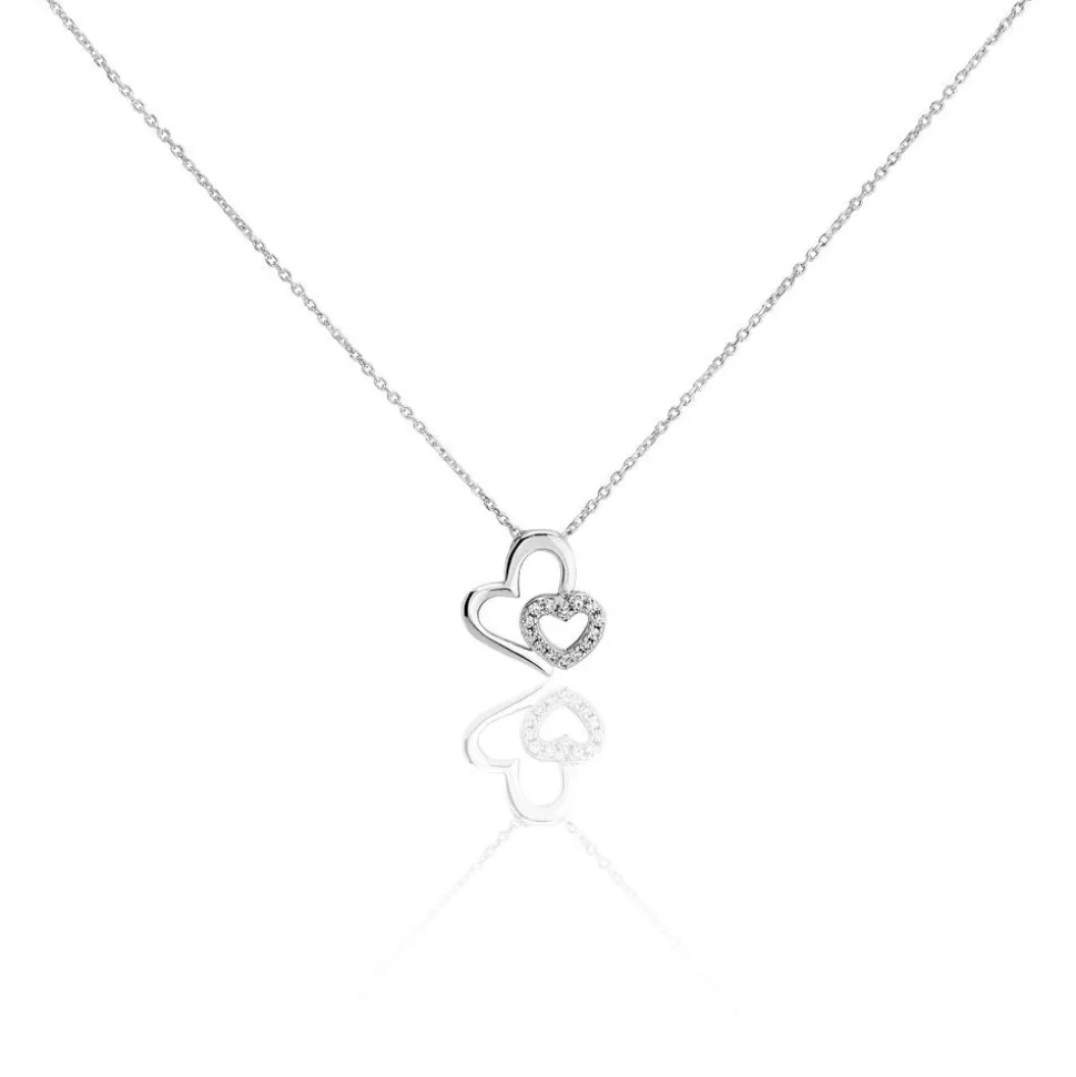 Collier Or Blanc Diamant