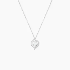Collier Or Blanc Lydia Oxydes De Zirconium|Marc Orian New