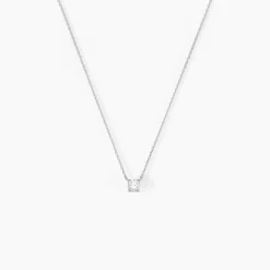 Collier Or Blanc One Diamant