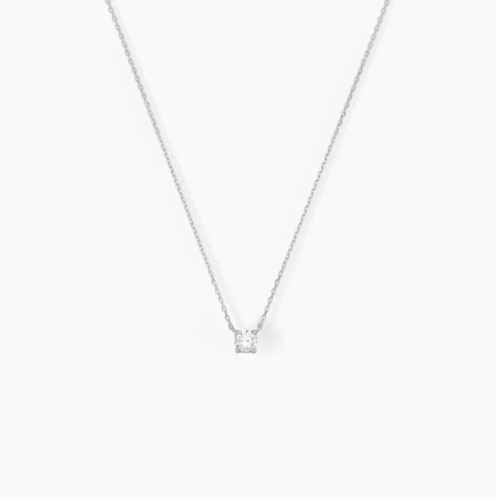 Collier Or Blanc One Diamant