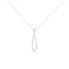 Collier Or Blanc Peregrina Diamants
