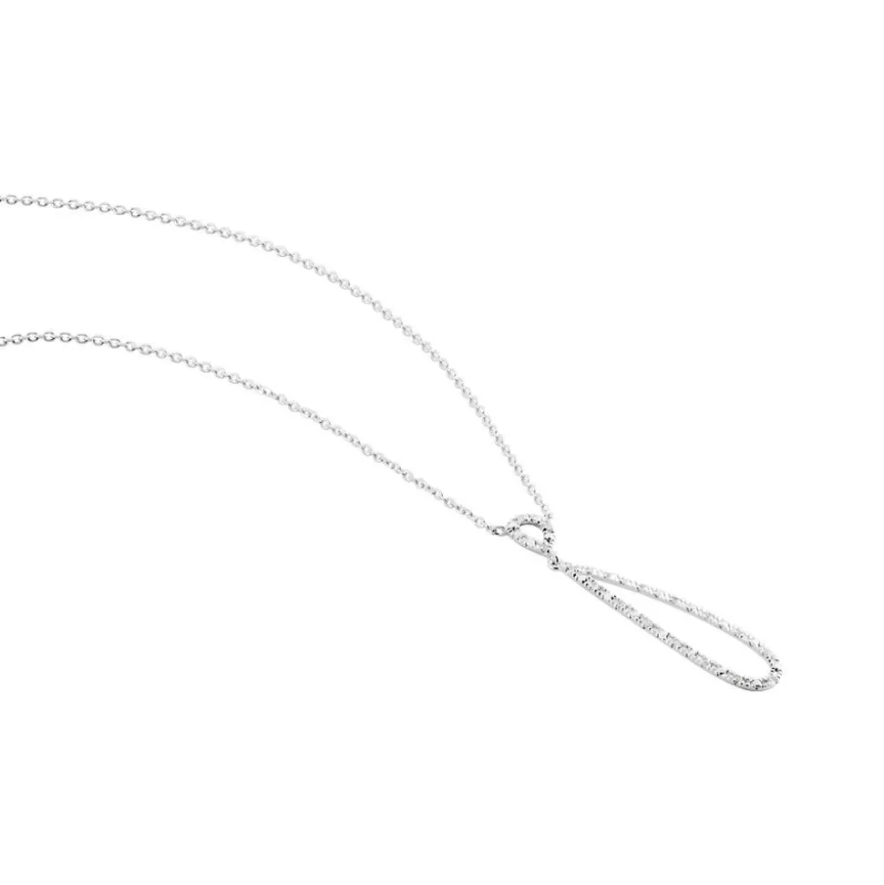 Collier Or Blanc Peregrina Diamants