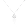 Collier Or Blanc Purete Goutte Diamant