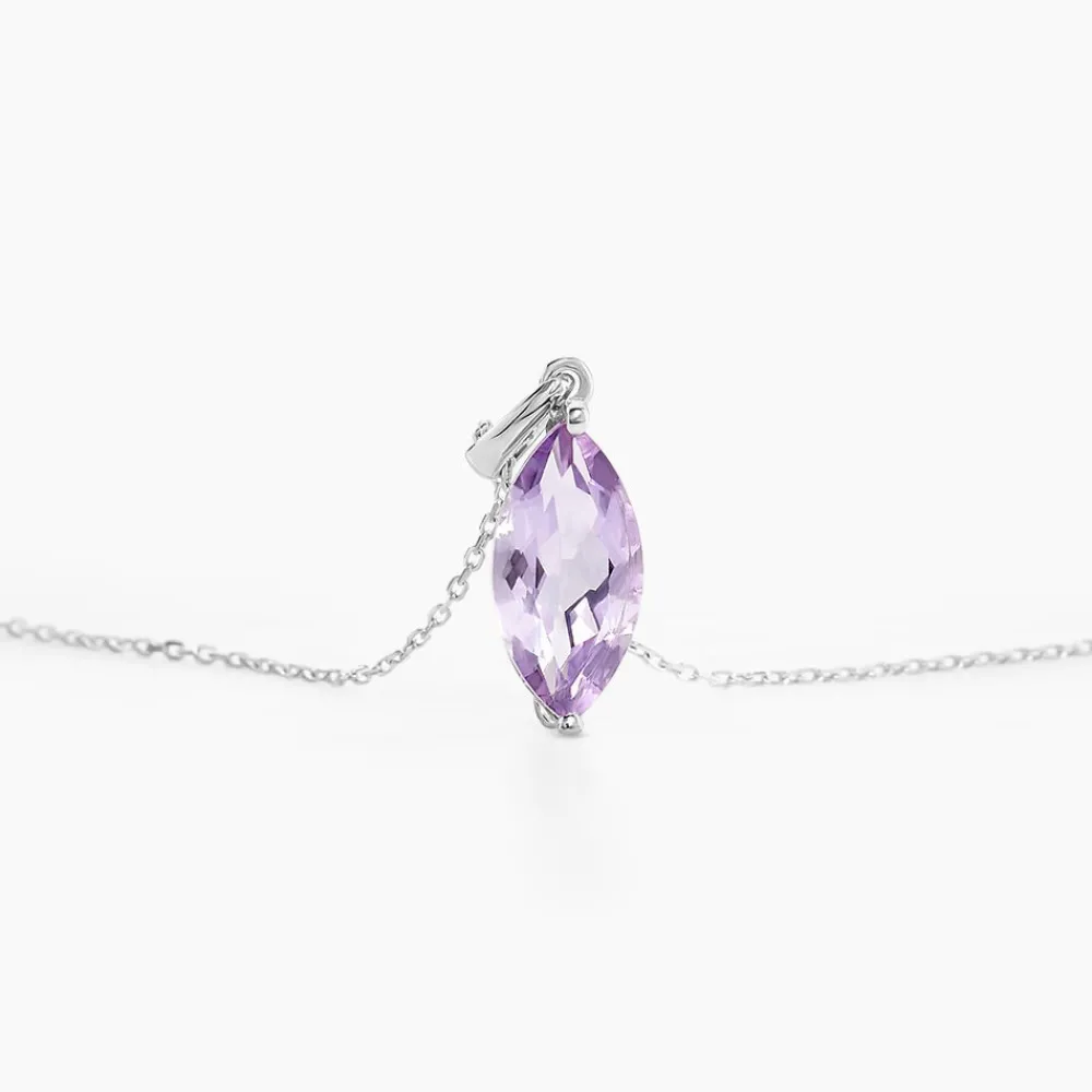 Collier Or Blanc Raquel Améthyste|Marc Orian Sale