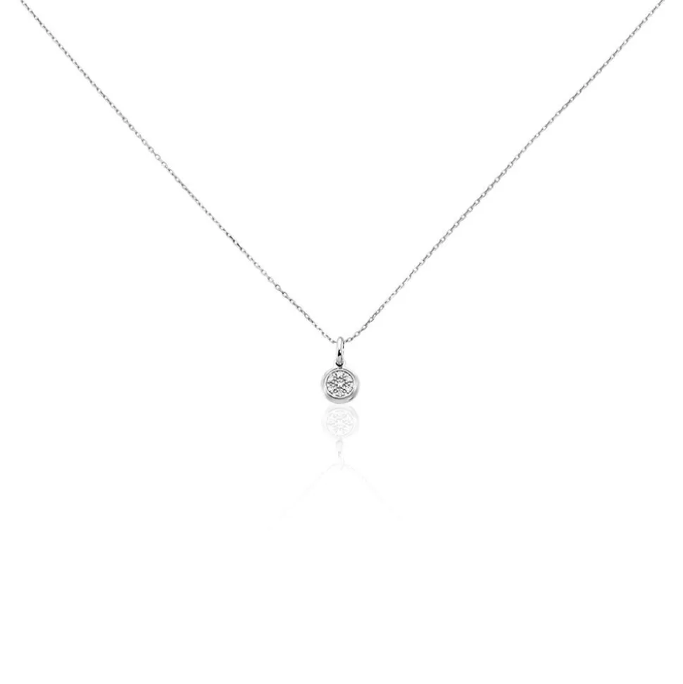 Collier Or Blanc Ruta Diamants