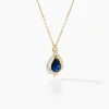 Collier Or Jaune Angelika Saphir