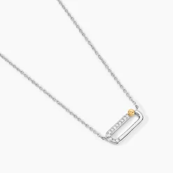 Collier Or Jaune Argent Blanc Oxyde De Zirconium|Marc Orian Clearance