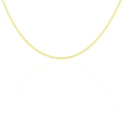 Collier Or Jaune Capucin Maille Marine