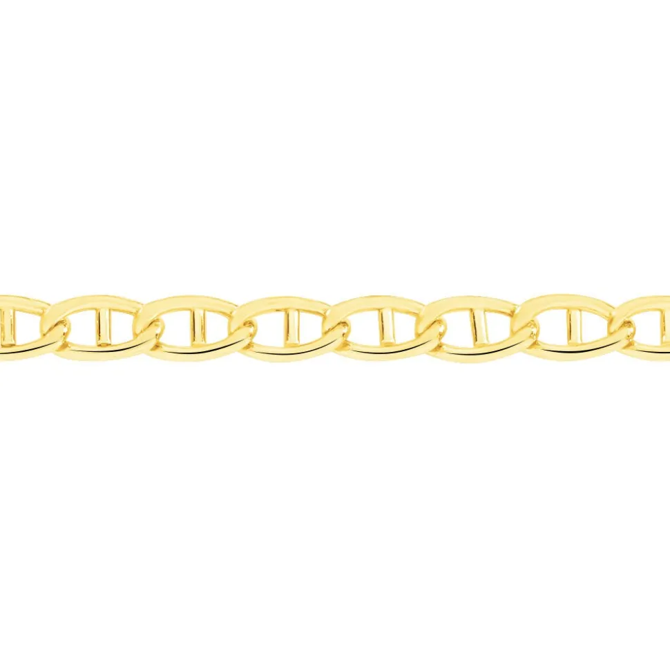 Collier Or Jaune Capucin Maille Marine