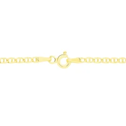 Collier Or Jaune Capucin Maille Marine