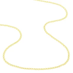 Collier Or Jaune Capucin Maille Marine