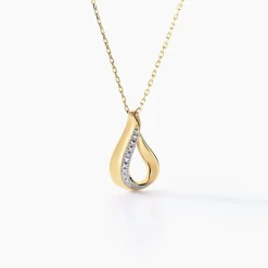 Collier Or Jaune Diamants Goccie