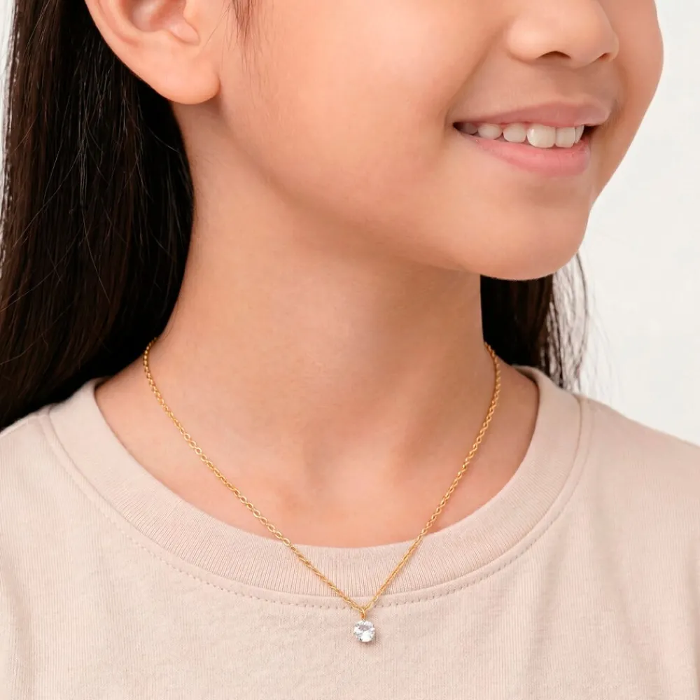 Collier Or Jaune Emilee Oxyde De Zirconium|Marc Orian