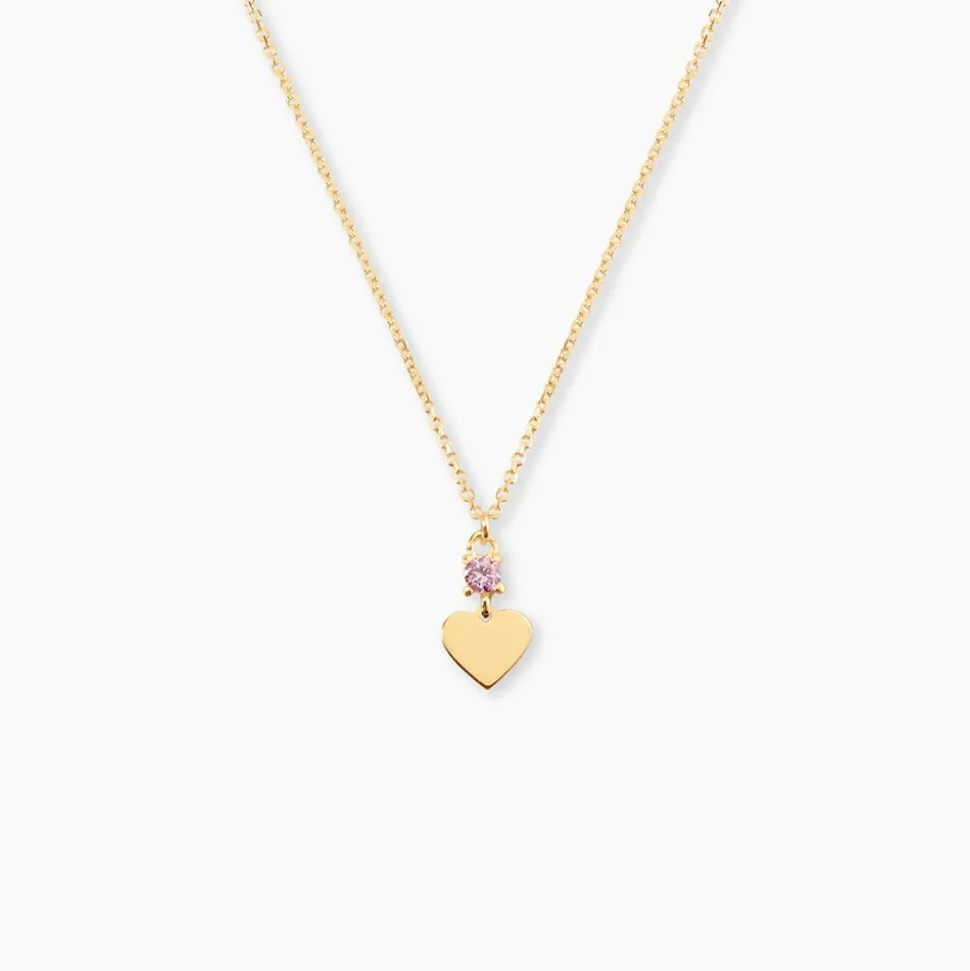 Collier Or Jaune Marie Lou Oxyde De Zirconium